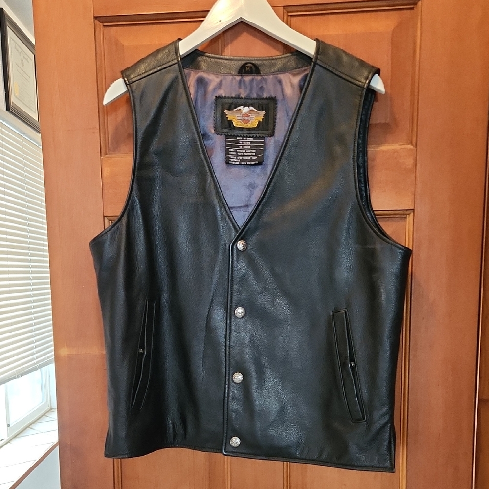 Harley-Davidson Genuine Leather Motorcycle Vest